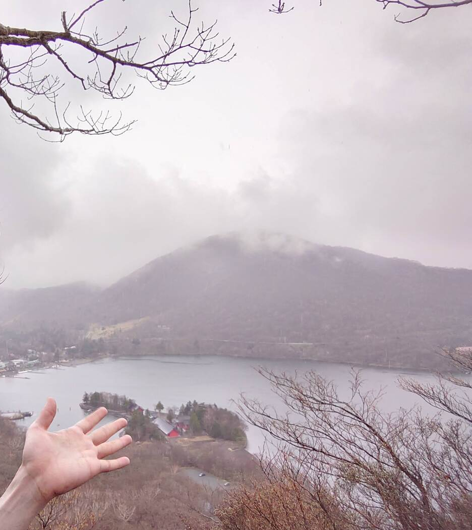 雨の大沼